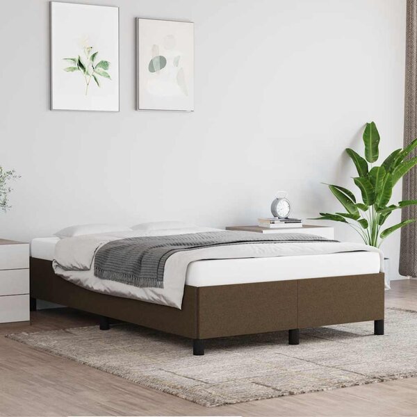 Rám postele bez matrací tmavě šedá 120x190 cm textil 3269634