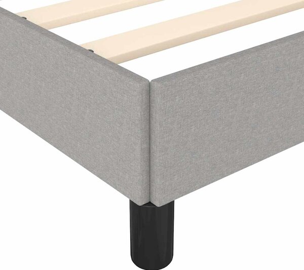 Rám postele bez matrací světle šedá 120x190 cm textil 3269631