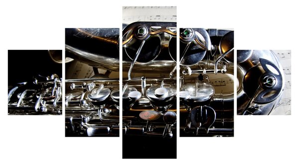 Obraz - Saxofon (125x70 cm)