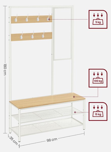ŠATNA, 98/180/35 cm MID.YOU - Šatní skříně, Online Only