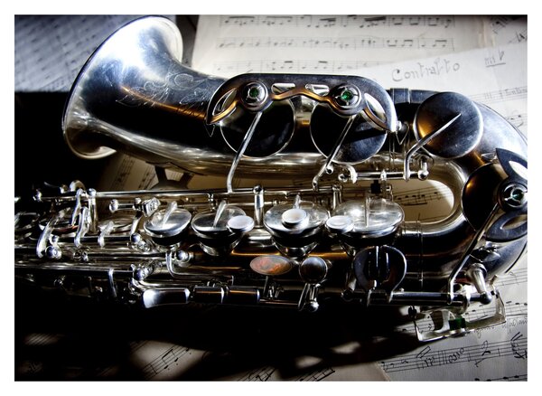 Obraz - Saxofon (70x50 cm)