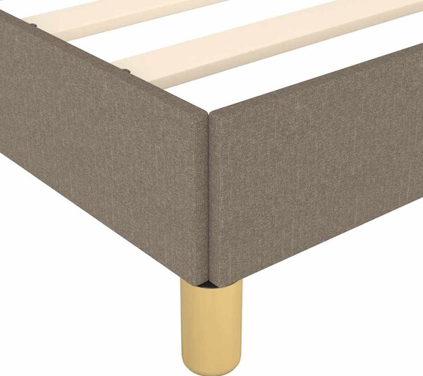 Rám postele bez matrací taupe 120x190 cm textil 3269642