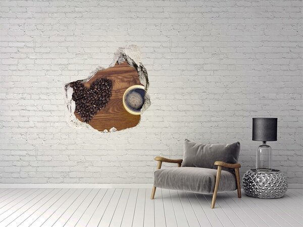 Fototapeta díra na zeď I love coffee nd-p-77959607