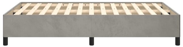 Rám postele bez matrací světle šedá 120x190 cm samet 3269651
