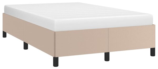 Rám postele bez matrace cappuccino 120x190 cm umělá kůže 3269650