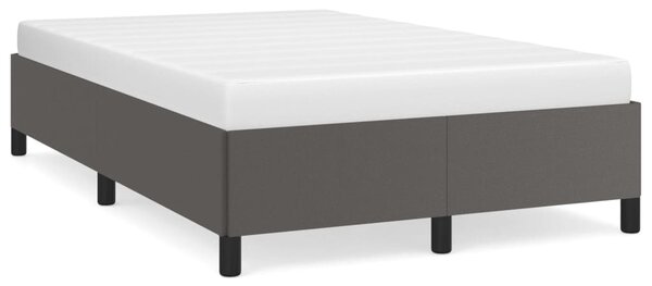 Rám postele bez matrace šedý 120x190 cm umělá kůže 3269649