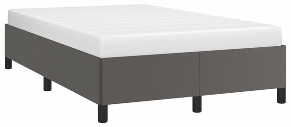 Rám postele bez matrace šedý 120x190 cm umělá kůže 3269649