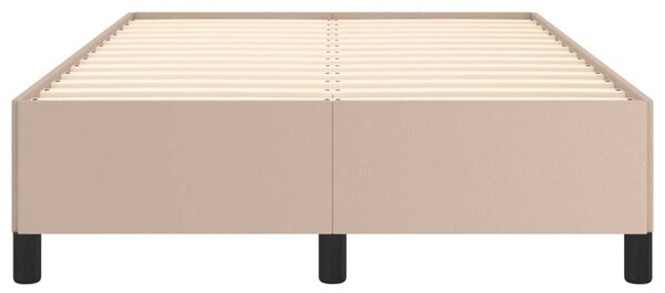 Rám postele bez matrace cappuccino 120x190 cm umělá kůže 3269650