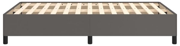 Rám postele bez matrace šedý 120x190 cm umělá kůže 3269649