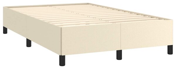 Rám postele bez matrace krémový 120x190 cm umělá kůže 3269647