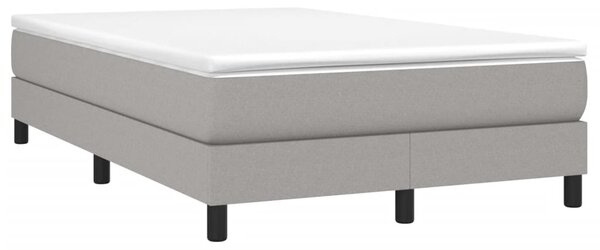 Box spring postel s matrací světle šedá 120x190 cm textil 3269657