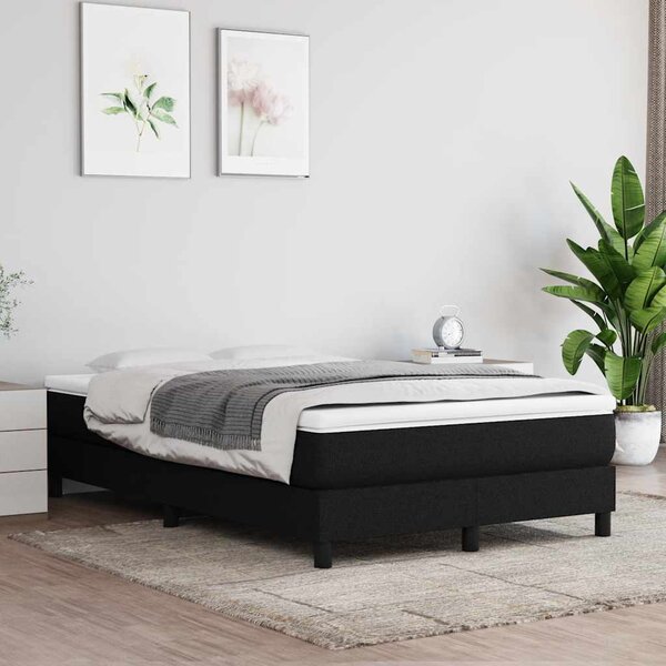 Box spring postel s matrací černá 120x190 cm textil 3269659