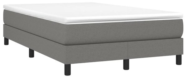 Box spring postel s matrací tmavě šedá 120x190 cm textil 3269658