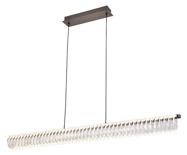 LED Lustr na lanku ALBA LED/39W/230V šedá/čirá