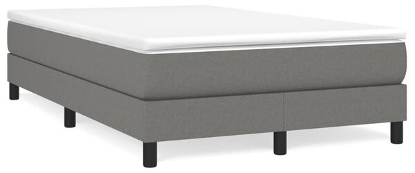 Box spring postel s matrací tmavě šedá 120x190 cm textil 3269658