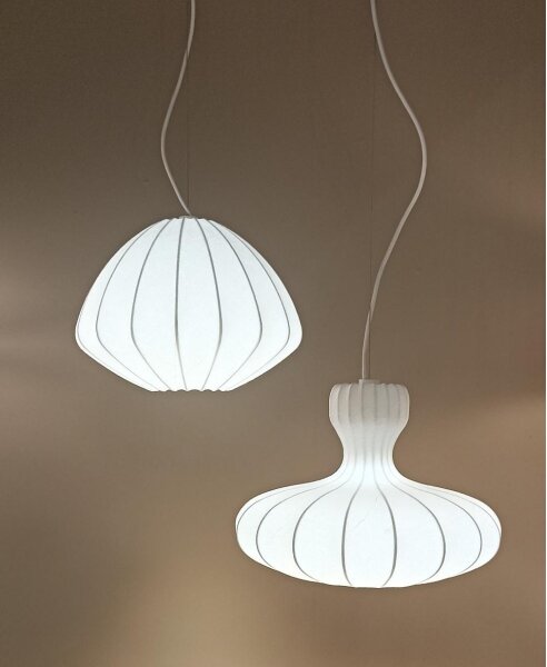 LED Lustr na lanku BOLA LED/11W/230V + 1xE27/5W krémová