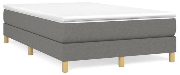 Box spring postel s matrací tmavě šedá 120x190 cm textil 3269665