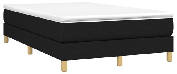 Box spring postel s matrací černá 120x190 cm textil 3269666
