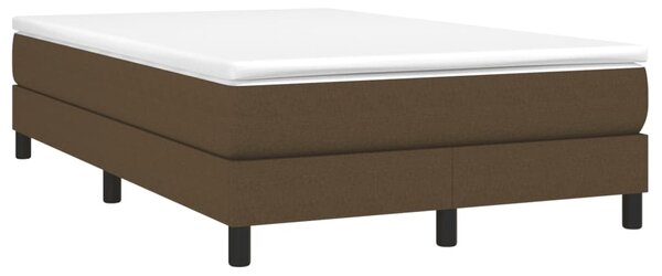 Box spring postel s matrací tmavě hnědá 120x190 cm textil 3269660