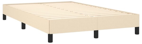 Box spring postel s matrací krémová 120x190 cm textil 3269662
