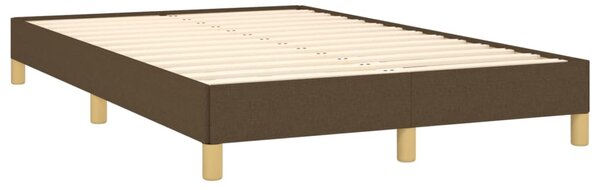 Box spring postel s matrací tmavě hnědá 120x190 cm textil 3269667