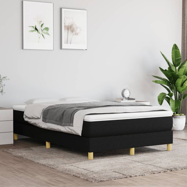 Box spring postel s matrací černá 120x190 cm textil 3269666