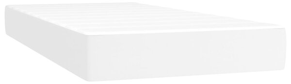 Box spring postel s matrací bílá 120x190 cm umělá kůže 3269814