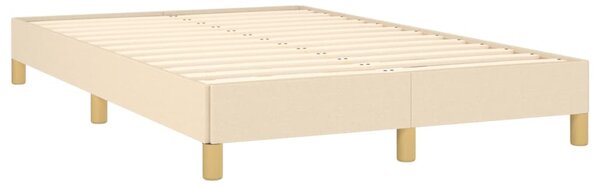 Box spring postel s matrací krémová 120x190 cm textil 3269669