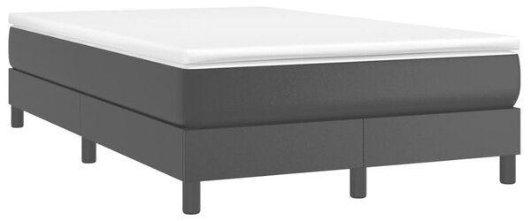 Box spring postel s matrací černá 120x190 cm umělá kůže 3269671
