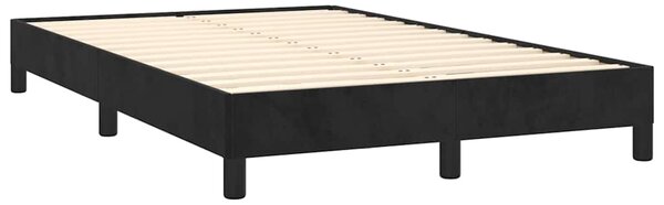 Box spring postel s matrací černá 120 x 190 cm samet 3269839