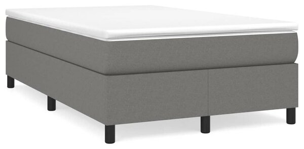 Box spring postel s matrací tmavě šedá 120x190 cm textil 3269684