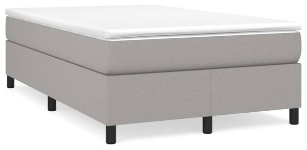 Box spring postel s matrací světle šedá 120x190 cm textil 3269683