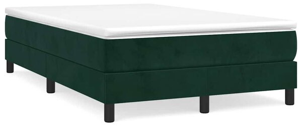 Box spring postel s matrací tmavě zelená 120x190 cm samet 3269680