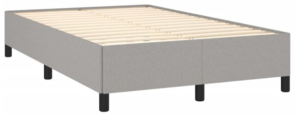 Box spring postel s matrací světle šedá 120x190 cm textil 3269683