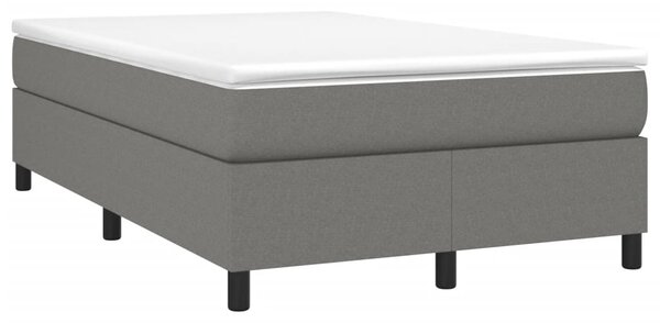 Box spring postel s matrací tmavě šedá 120x190 cm textil 3269684