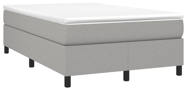 Box spring postel s matrací světle šedá 120x190 cm textil 3269683