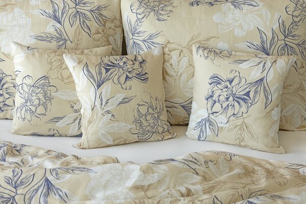 Povlečení Flora Linen 100% len povlak 70/90