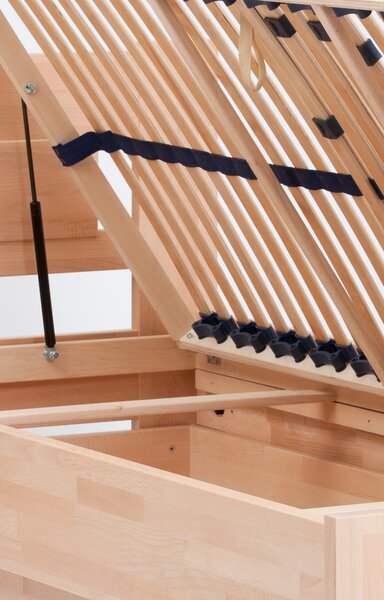 Úložný prostor pod postel Supra - buk Odstín moření: Olše, Rozměr: 140x200