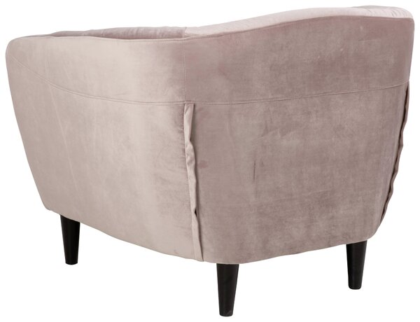 KŘESLO CHESTERFIELD, dřevo, textil, růžová Ambia Home - Křesla klasická