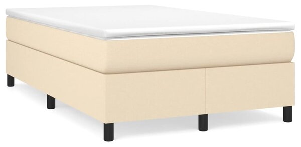 Box spring postel s matrací krémová 120x190 cm textil 3269688