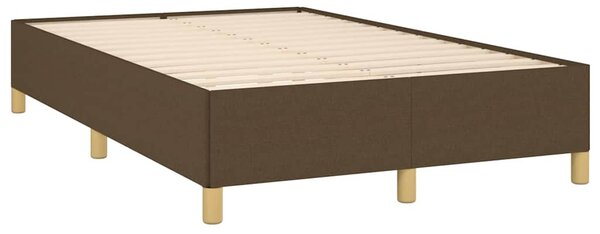 Box spring postel s matrací tmavě hnědá 120x190 cm textil 3270407