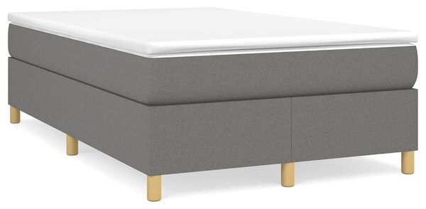 Box spring postel s matrací tmavě šedá 120x190 cm textil 3269691