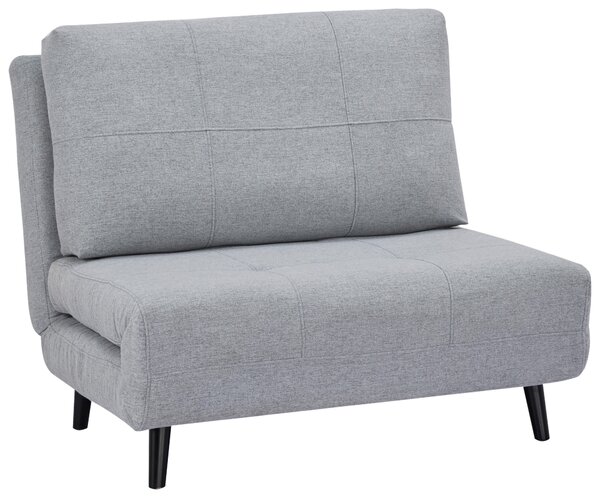 ROZKLÁDACÍ KŘESLO NA SPANÍ, textil, světle šedá Ti'me - Rozkládací sedačky
