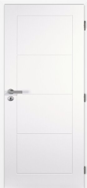 Interiérové dveře Doornite Dakota - lak Doornite bílá mat, pravé "80", zámek pro BB, voština
