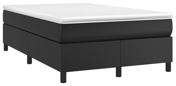 Box spring postel s matrací černá 120x190 cm umělá kůže 3269697