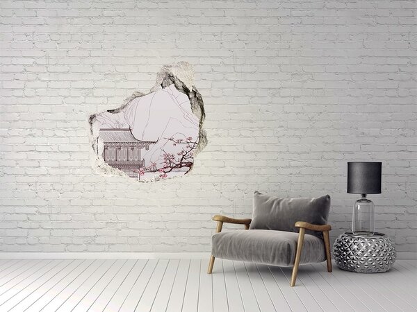 Díra 3D fototapeta nálepka Čínská příroda nd-p-33354243