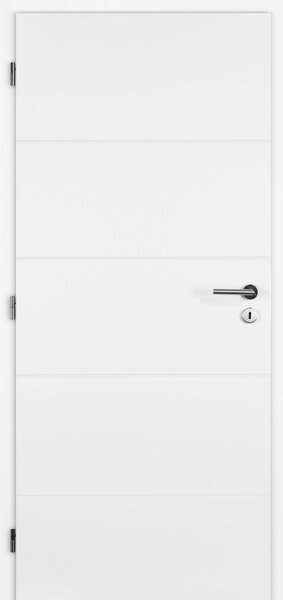 Interiérové dveře Doornite Quatro - lak Doornite bílá mat, levé "70", zámek pro BB, voština