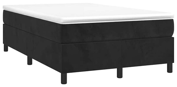 Box spring postel s matrací černá 120 x 190 cm samet 3269705