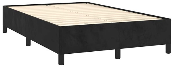 Box spring postel s matrací černá 120 x 190 cm samet 3270471