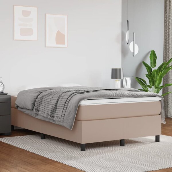 Box spring postel s matrací cappuccino 120x190 cm umělá kůže 3269702
